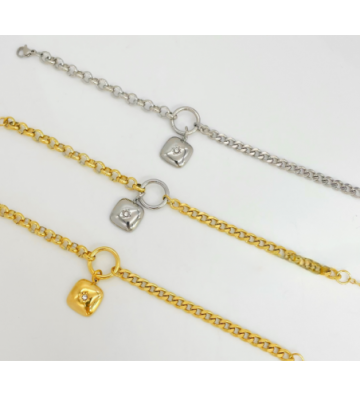 Pulseras brazaletes acero...