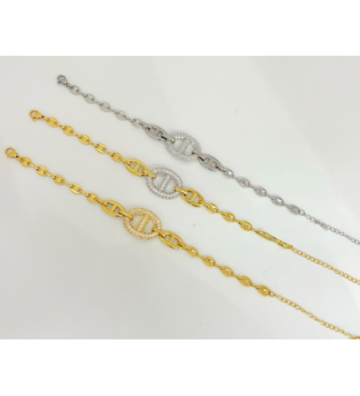 Pulseras brazaletes acero...