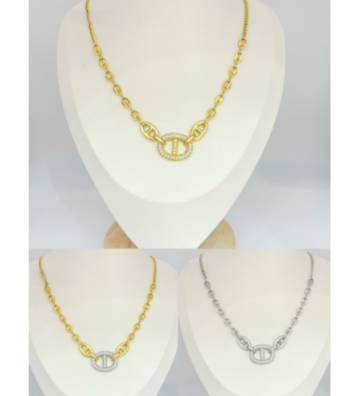 Collares acero mix color...