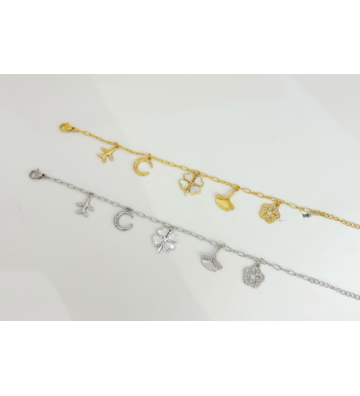 Pulseras brazaletes acero...