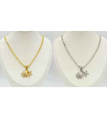 Collares acero Dorado...
