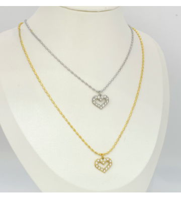 Collares acero Dorado...