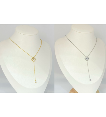 Collares acero Plateado...