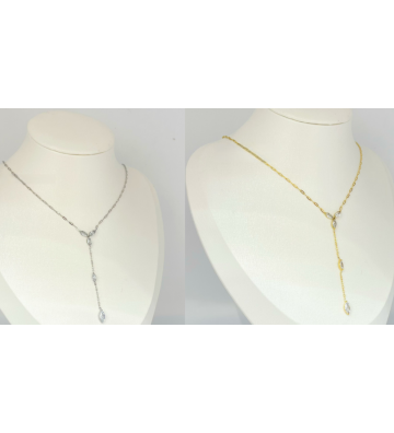 Collares acero Plateado...