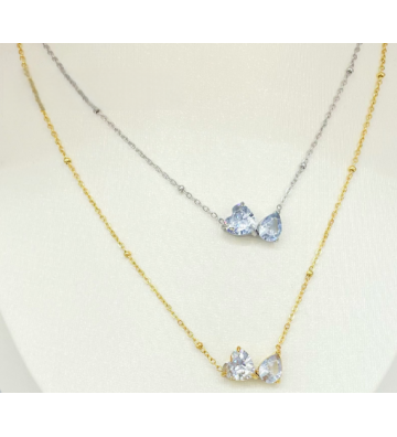 Collares acero Dorado...