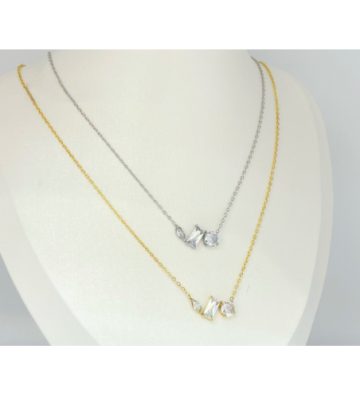 Collares acero Dorado...