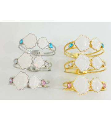 Pulseras brazaletes acero...