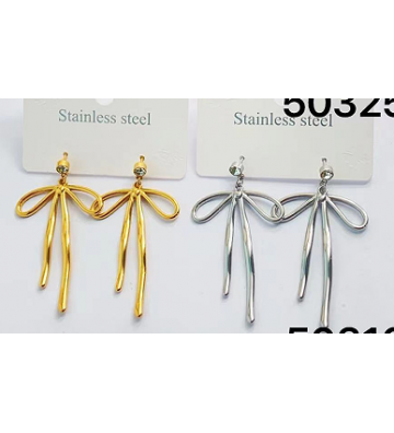 Pendientes acero Plateado...