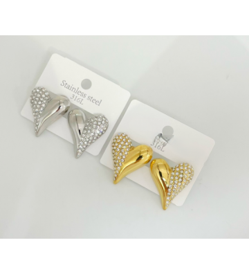 Pendientes acero Plateado...
