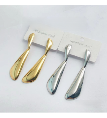 Pendientes acero Plateado...
