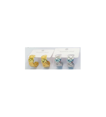 Pendientes acero Plateado...