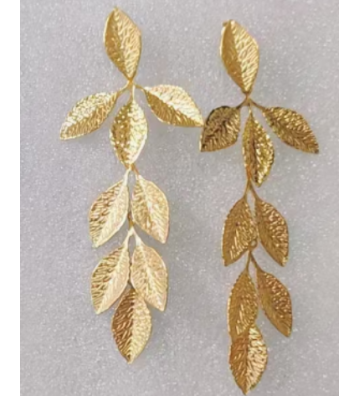 Pendientes acero Dorado...