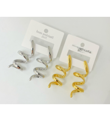 Pendientes acero mix color...