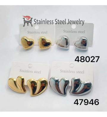 Pendientes acero Plateado...