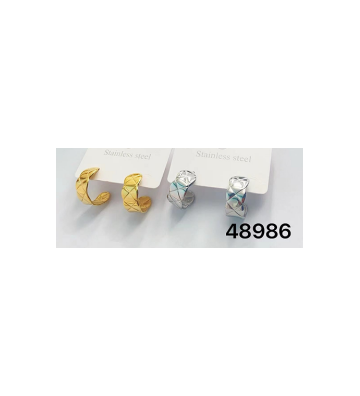 Pendientes acero Dorado...