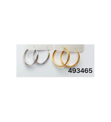 Pendientes acero Dorado...