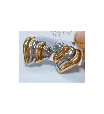 Pendientes acero mix color...