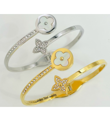 Pulseras brazaletes acero...