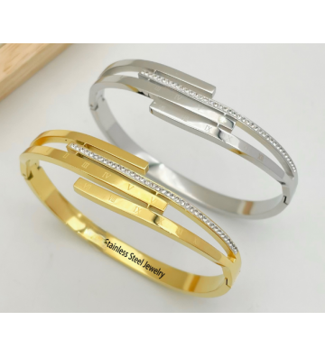 Pulseras brazaletes acero...