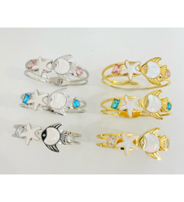 Pulseras brazaletes acero...