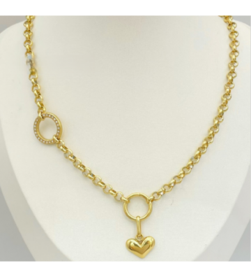 Collares acero Dorado...