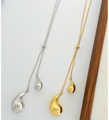 Collares acero Dorado...