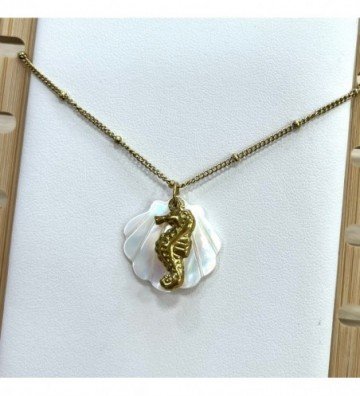 Collares acero Dorado...