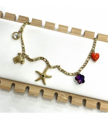 Collares acero Dorado...