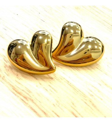Pendientes acero Dorado...