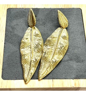Pendientes acero Dorado...