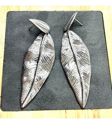 Pendientes acero Plateado...