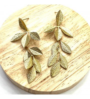 Pendientes acero Dorado...