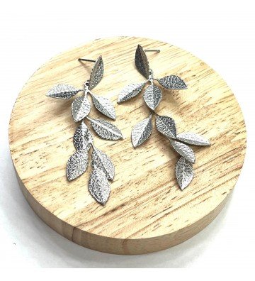 Pendientes acero Plateado...