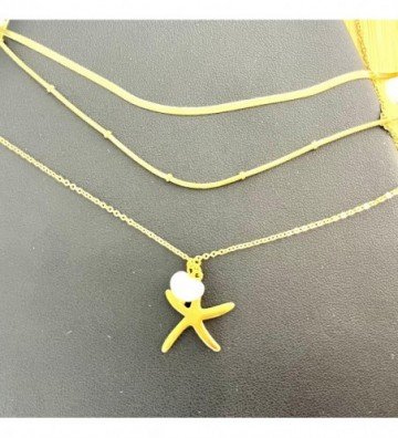 Collares acero Dorado...