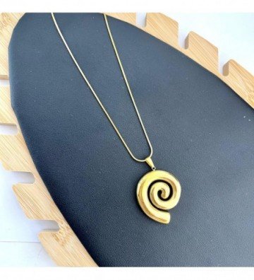Collares acero Dorado...