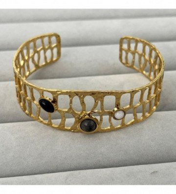 Pulseras brazaletes acero...
