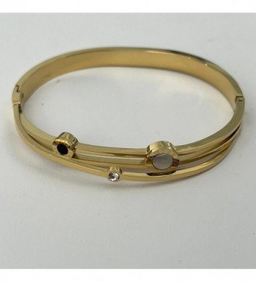 Pulseras brazaletes acero...