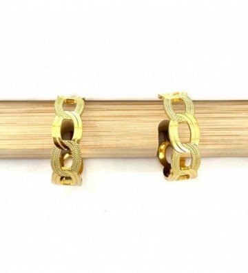 Pendientes acero dorado...