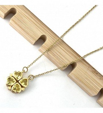 Collares acero dorado...