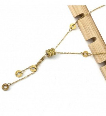 Collares acero dorado...
