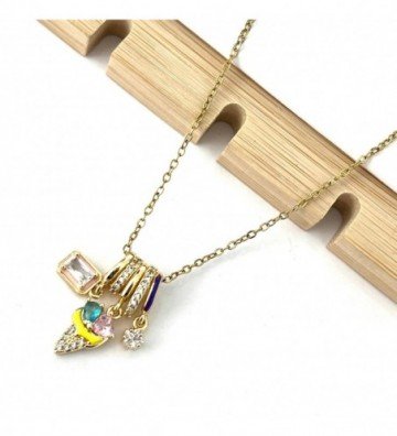 Collares acero dorado...
