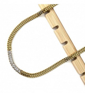 Collares acero dorado...
