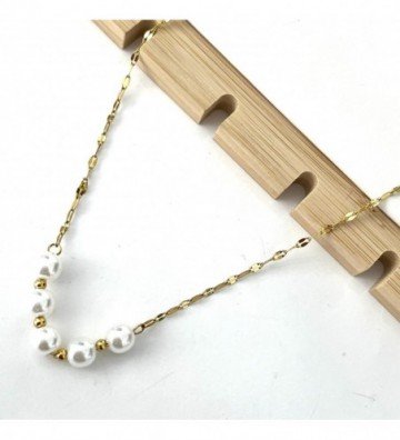 Collares acero dorado...
