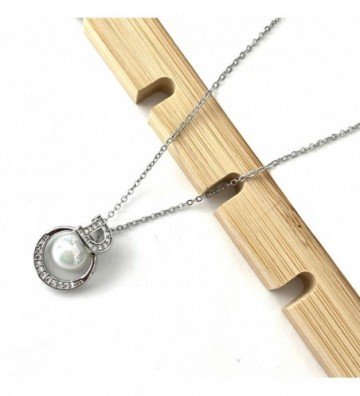 Collares acero plateado...