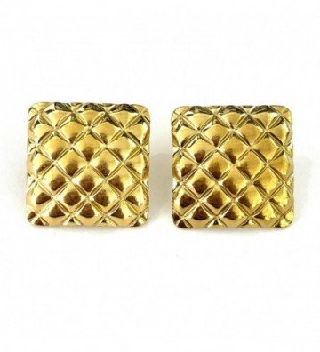 Pendientes acero dorado...