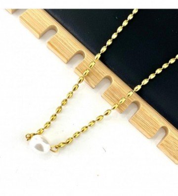 Collares acero dorado...