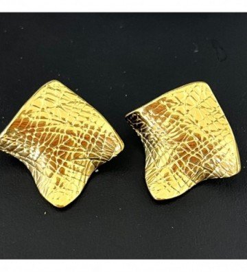 Pendientes acero dorado...