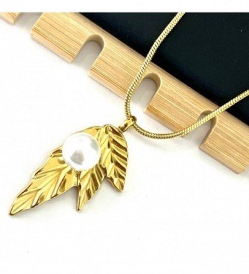 Collares acero dorado...