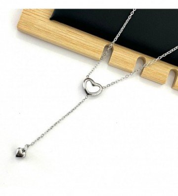 Collares acero plateado...