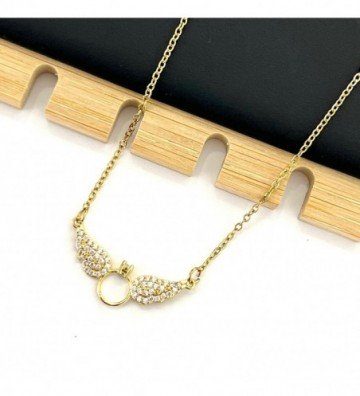 Collares acero dorado...